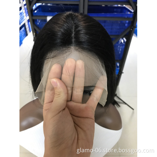 Wholesale Brazilian Bob Human Hair Lace Front Hair Wigs 13*4 100% Virgin Human Short Lace Wig
